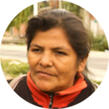 Foto de Juana, representante de la comunidad paraguaya