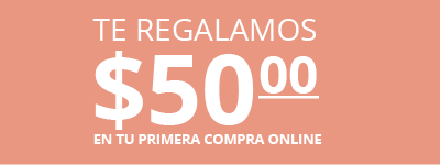 Te regalamos $50,00 en tu primera compra online
