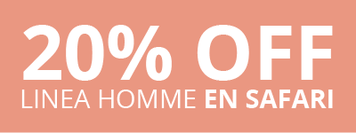 20% OFF línea Homme en Safari