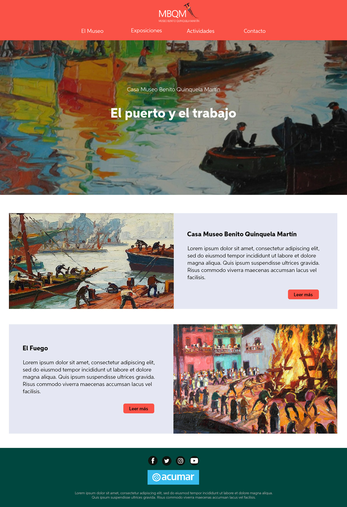 Propuesta Mi sitio en Acumar