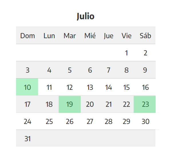 calendario