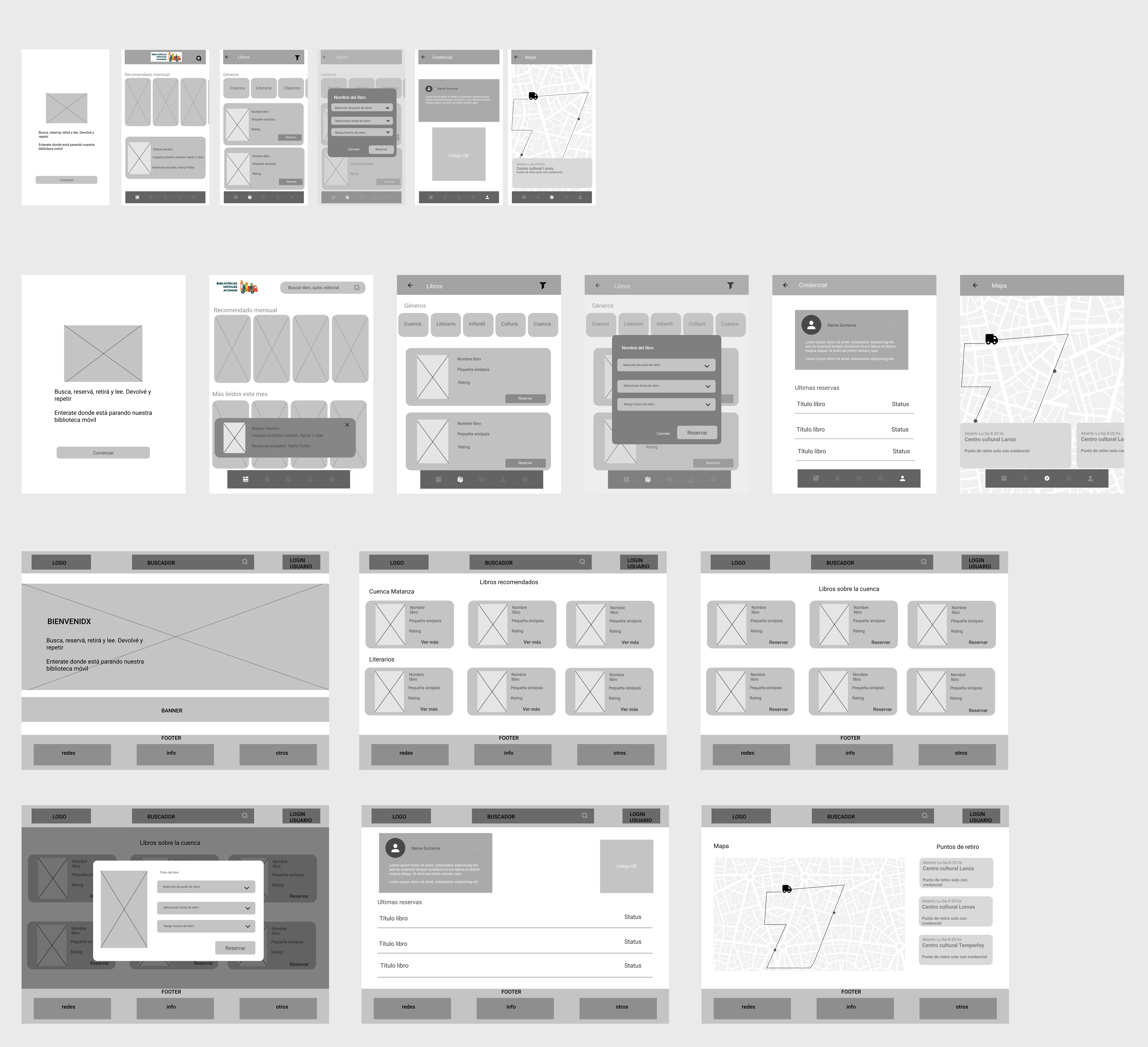 Wireframes Lara