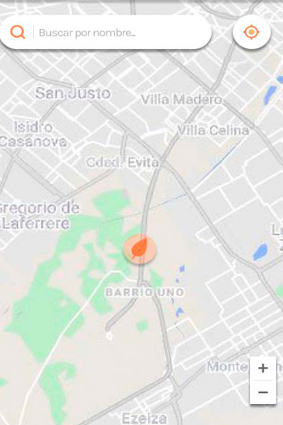 mapa de paradas